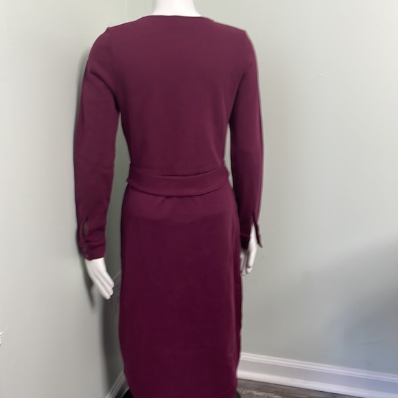 Boden Column Jersey Midi Dress in Mulled Wine 4 - Picture 5 of 8
